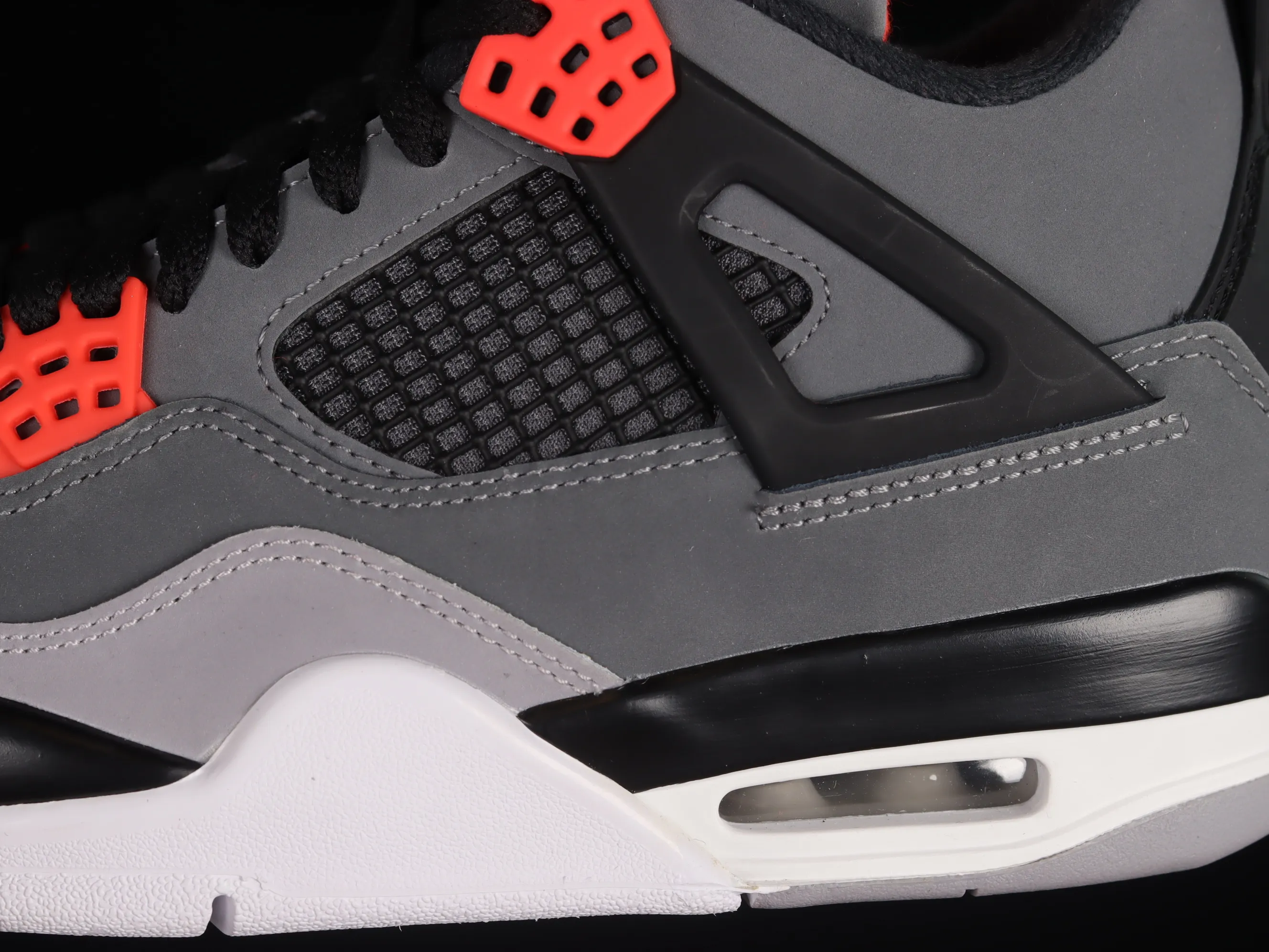 All categories Air Jordan Jordan series basketball shoes Air Jordan 4 LJR version Air Jordan 4 Retro "Infrared" AJ4 Joe 4 black gray infrared DH6927-061